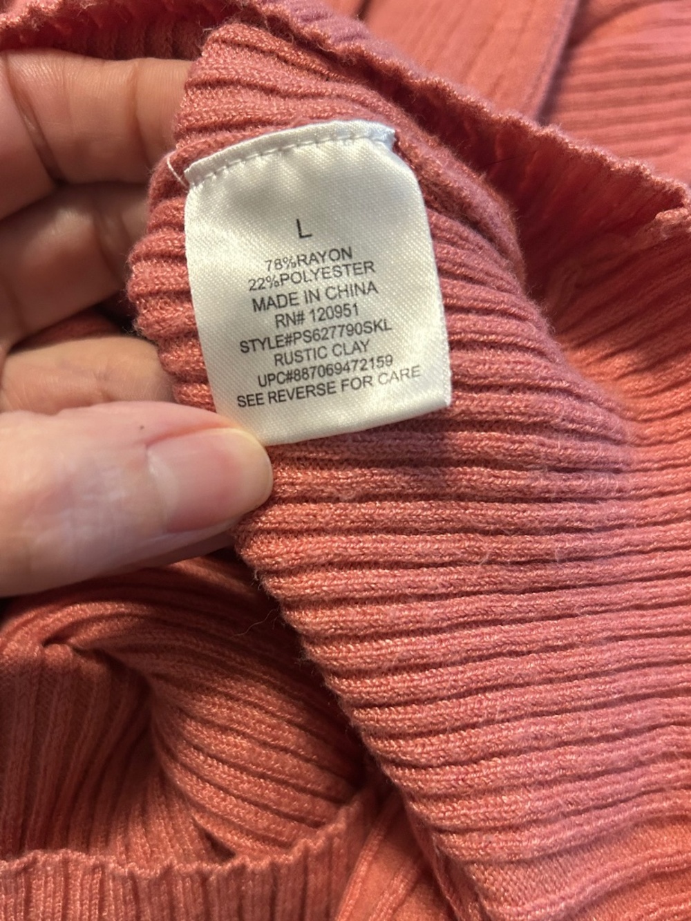 Pink Republic Ribbed Sweater - Picture 3 of 3